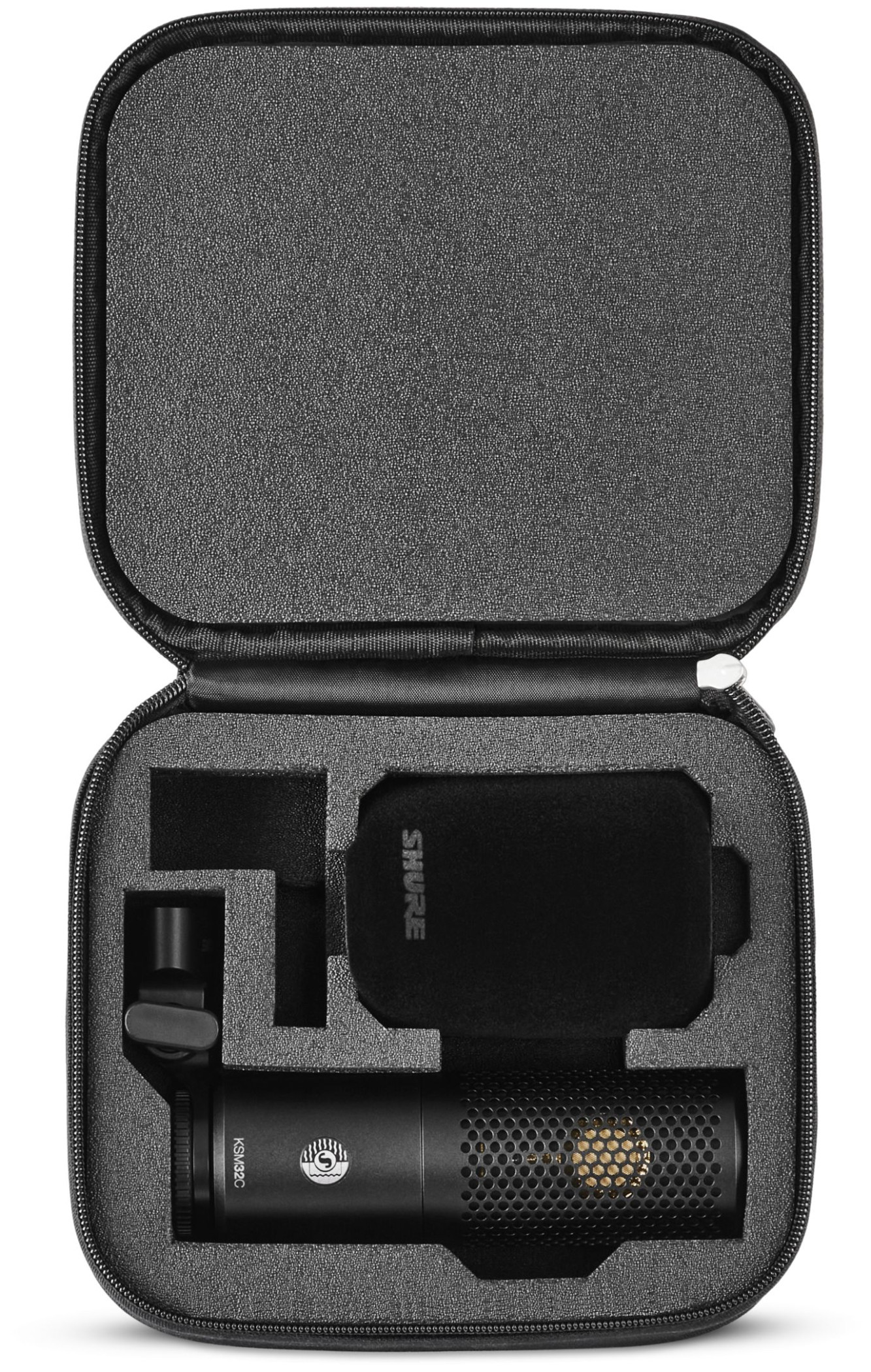Galerijní obrázek č.1 Velkomembránové kondenzátorové mikrofony SHURE KSM32C/HM