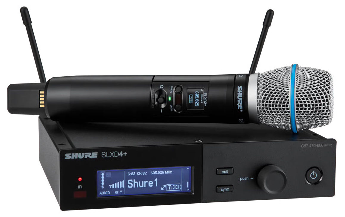 Hlavní obrázek S ručním mikrofonem SHURE SLXD24+E/B87A-K55