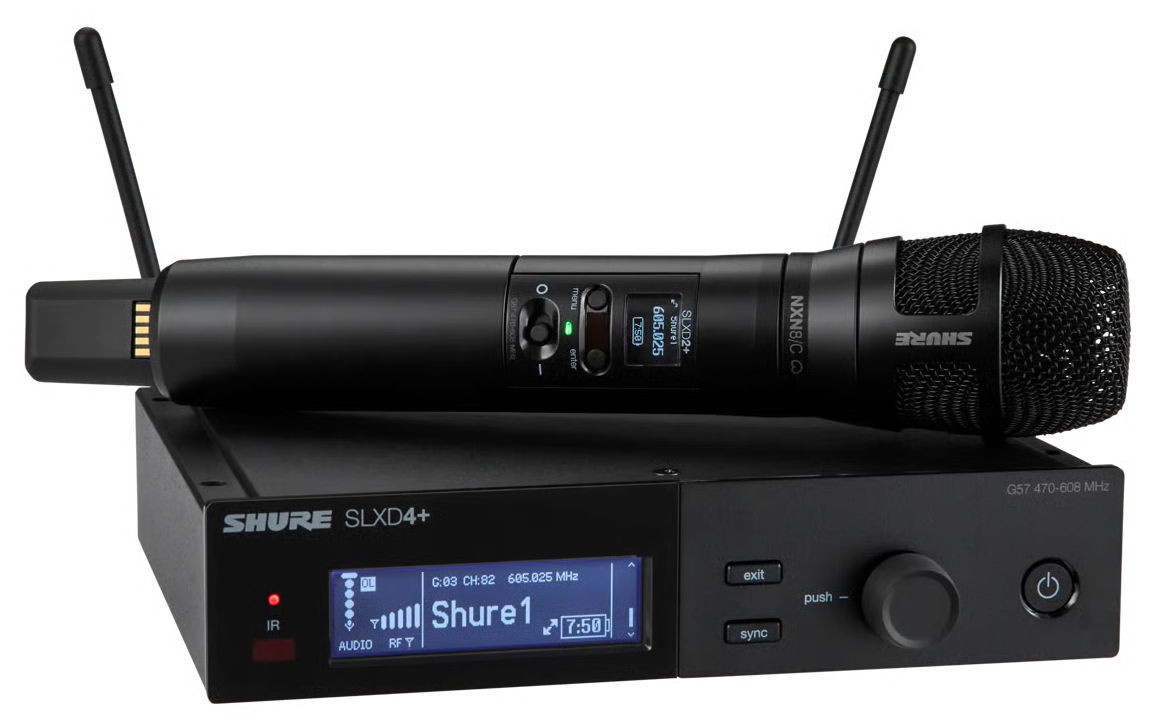 Hlavní obrázek S ručním mikrofonem SHURE SLXD24+E/N8C-K55