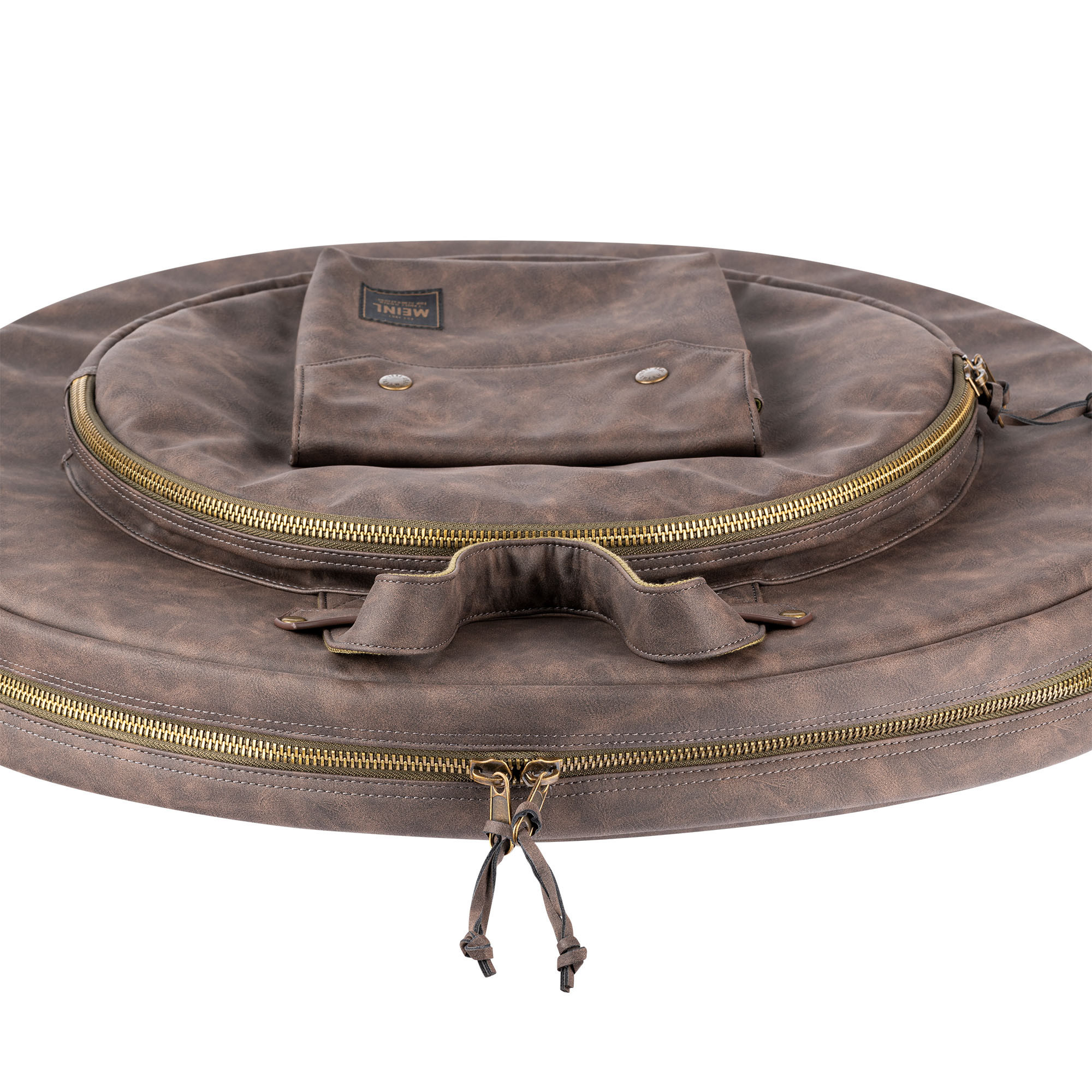 Galerijní obrázek č.3 Obaly na činely MEINL MVHC22DB Vintage Hyde Cymbal Bag 22” - Dark Brown