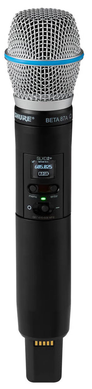 Galerijní obrázek č.2 S ručním mikrofonem SHURE SLXD24+E/B87A-K55