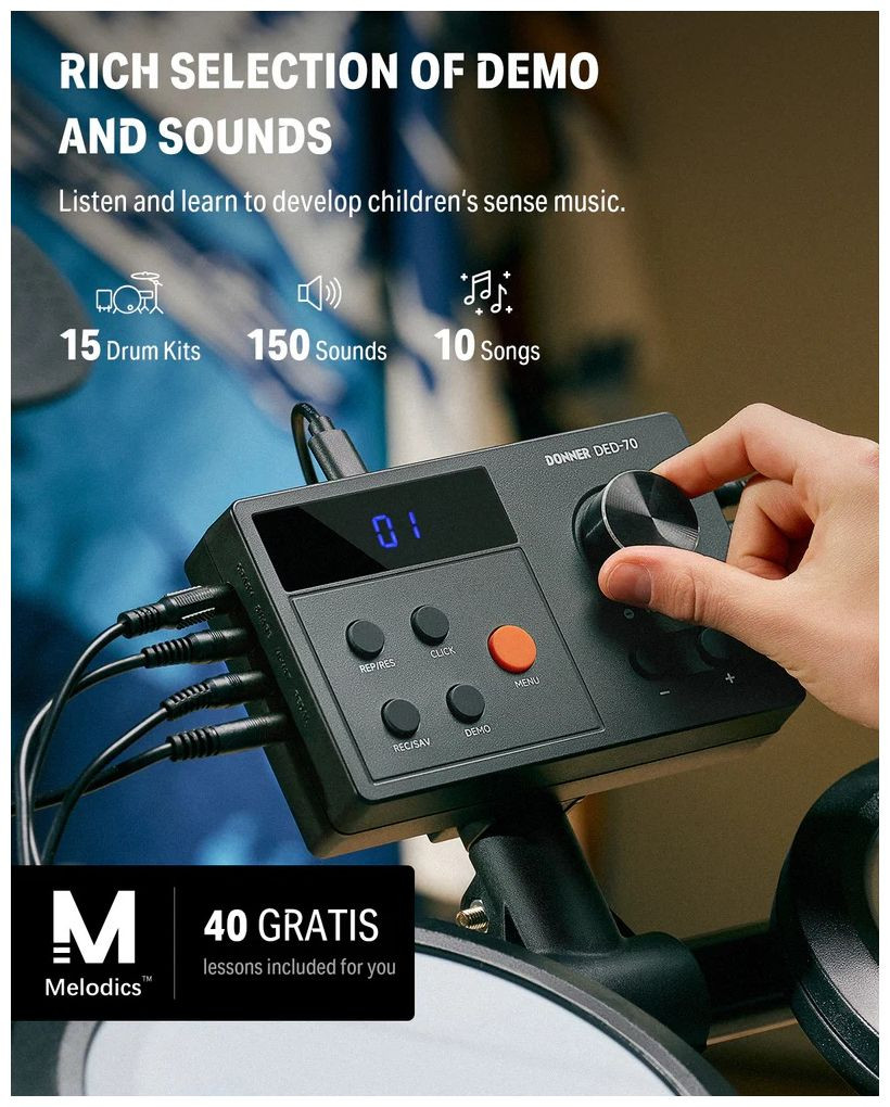 Galerijní obrázek č.3 Elektronické soupravy DONNER DED-70