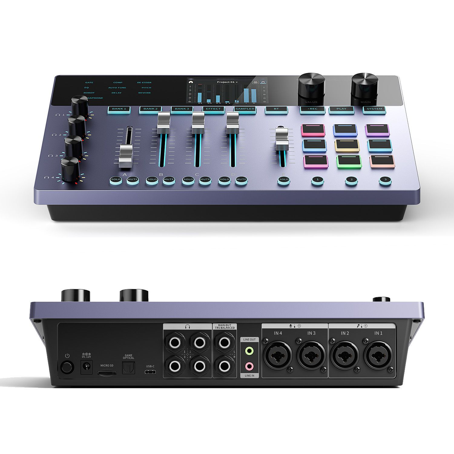 Galerijní obrázek č.1 USB zvukové karty DONNER Digital Console