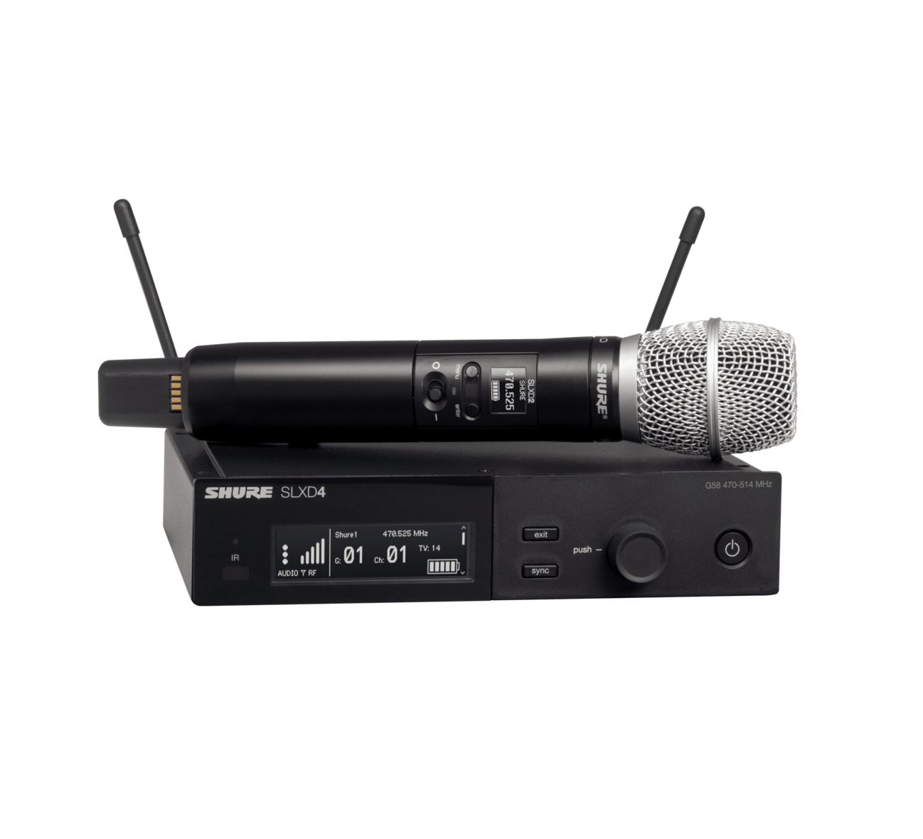 Galerijní obrázek č.1 Samostatné vysílače k bezdrátovým systémům SHURE SLXD2/SM86-S50