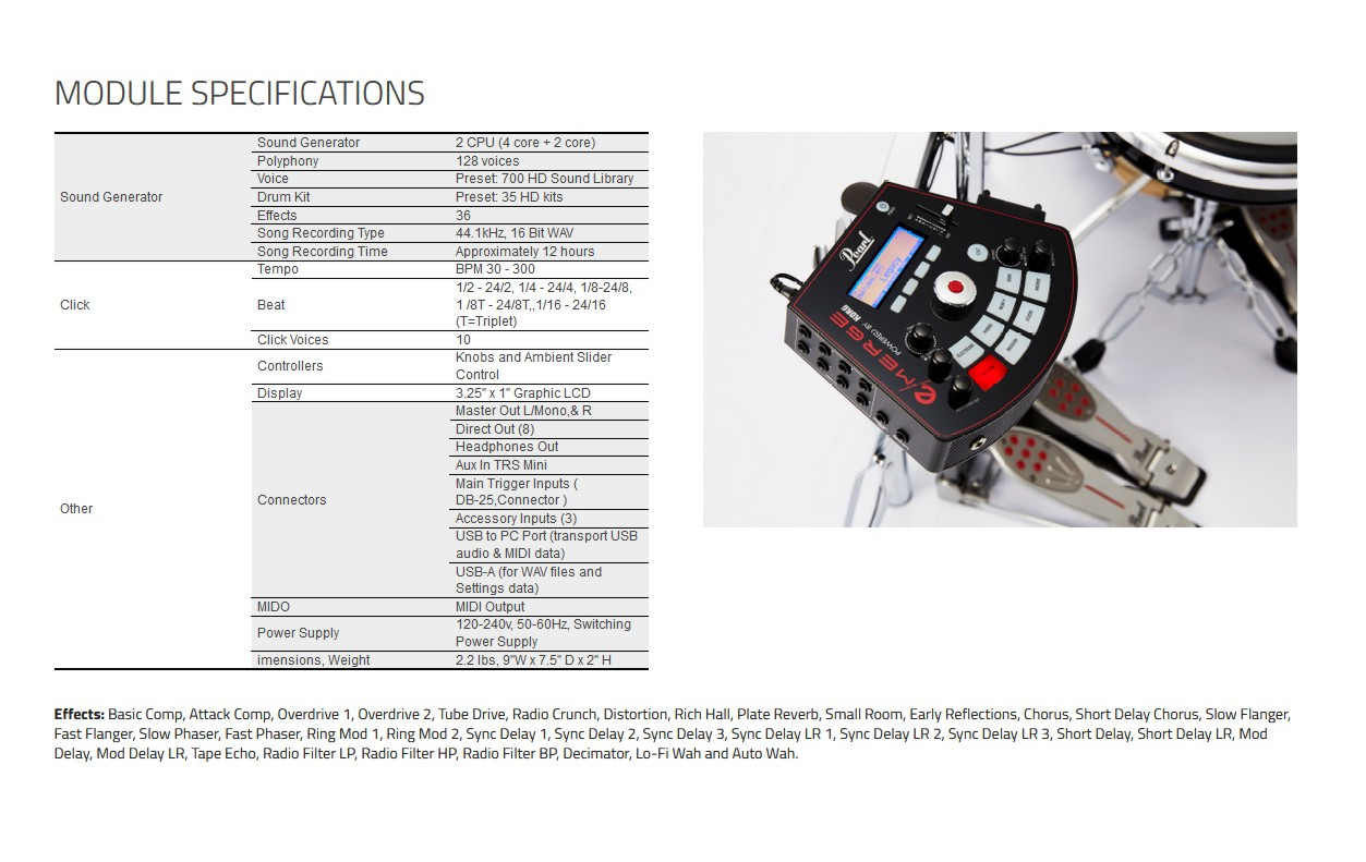 Galerijní obrázek č.6 Elektronické soupravy PEARL e/MERGE EM-53HB e/HYBRID Kit