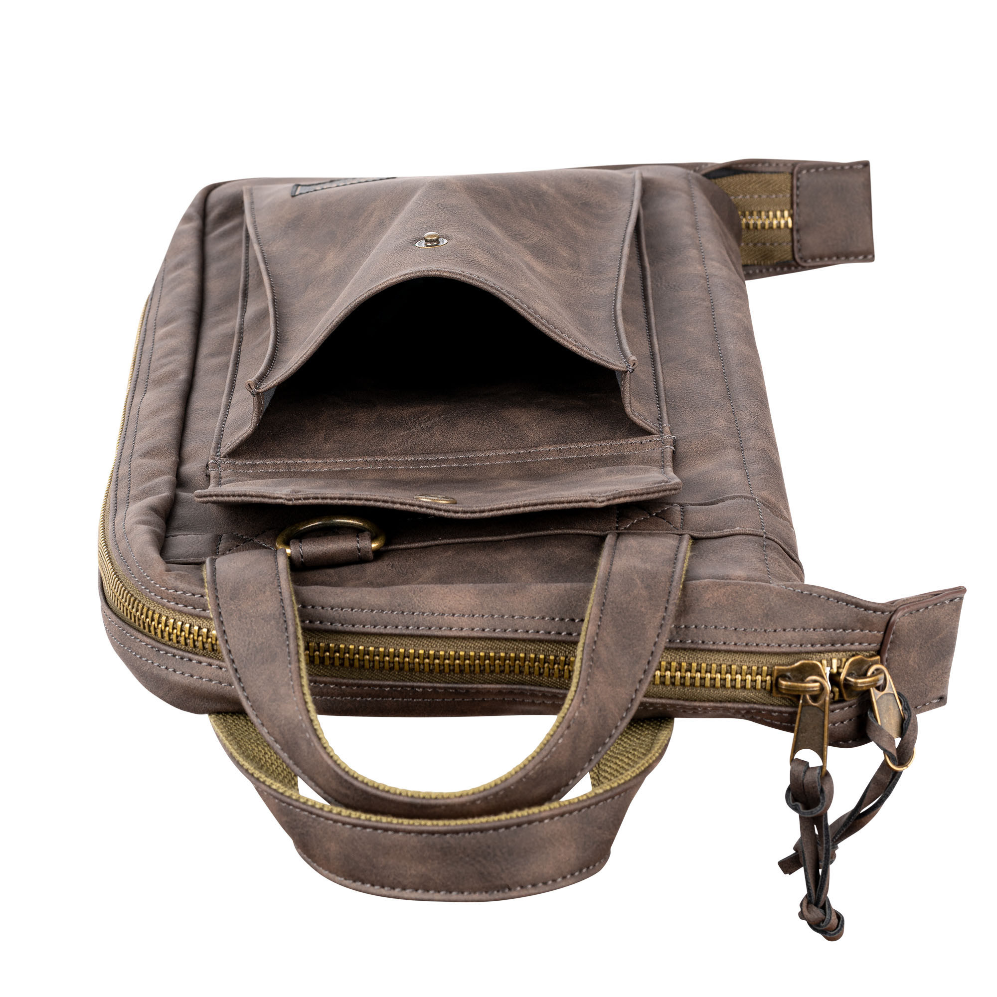 Galerijní obrázek č.3 Obaly na paličky MEINL MVHSDB Vintage Hyde Stick Bag - Dark Brown
