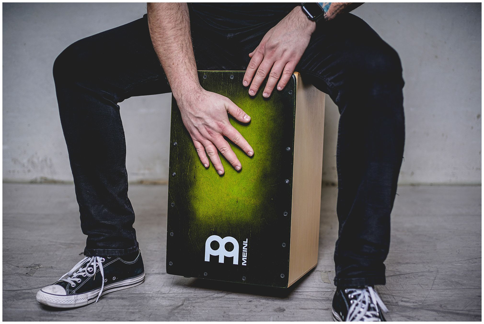 Galerijní obrázek č.3 Cajony MEINL SC100GRB Snarecraft Snare Cajon 100 Special Edition - Green Burst