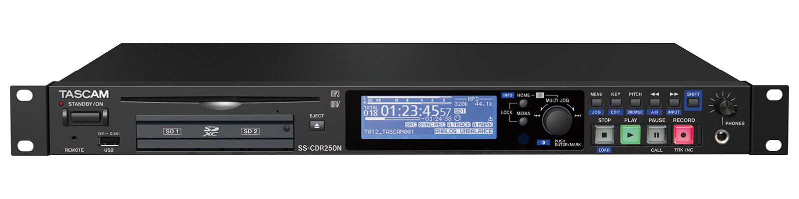 Hlavní obrázek Stereo rekordery (stolní/rackové) TASCAM SS-CDR250N