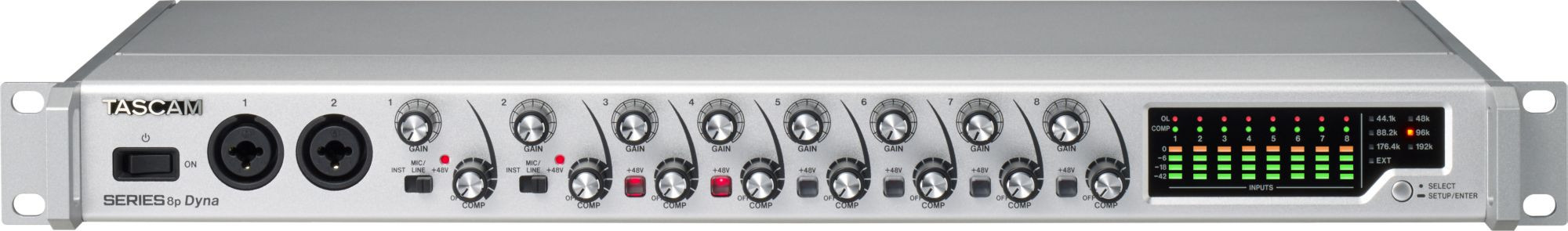 Galerijní obrázek č.1 Mikrofonní a linkové předzesilovače TASCAM Series 8p Dyna