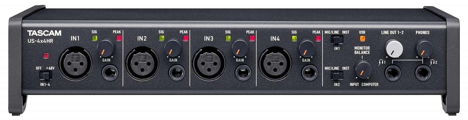 Galerijní obrázek č.1 USB zvukové karty TASCAM US-4x4HR