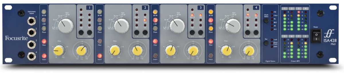 Hlavní obrázek Mikrofonní a linkové předzesilovače FOCUSRITE PRO ISA428 MK2