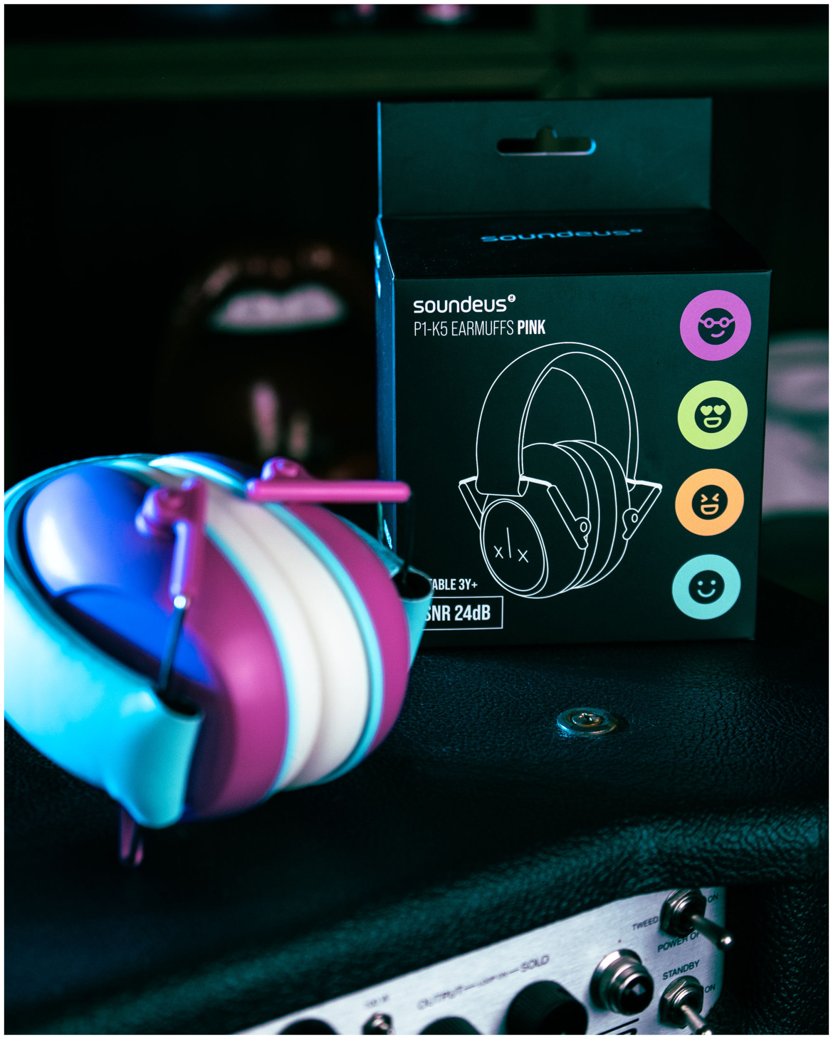 Galerijní obrázek č.8 Ochrana sluchu SOUNDEUS HearProtect P1-K5 Billie Kids Ear muffs - Pink