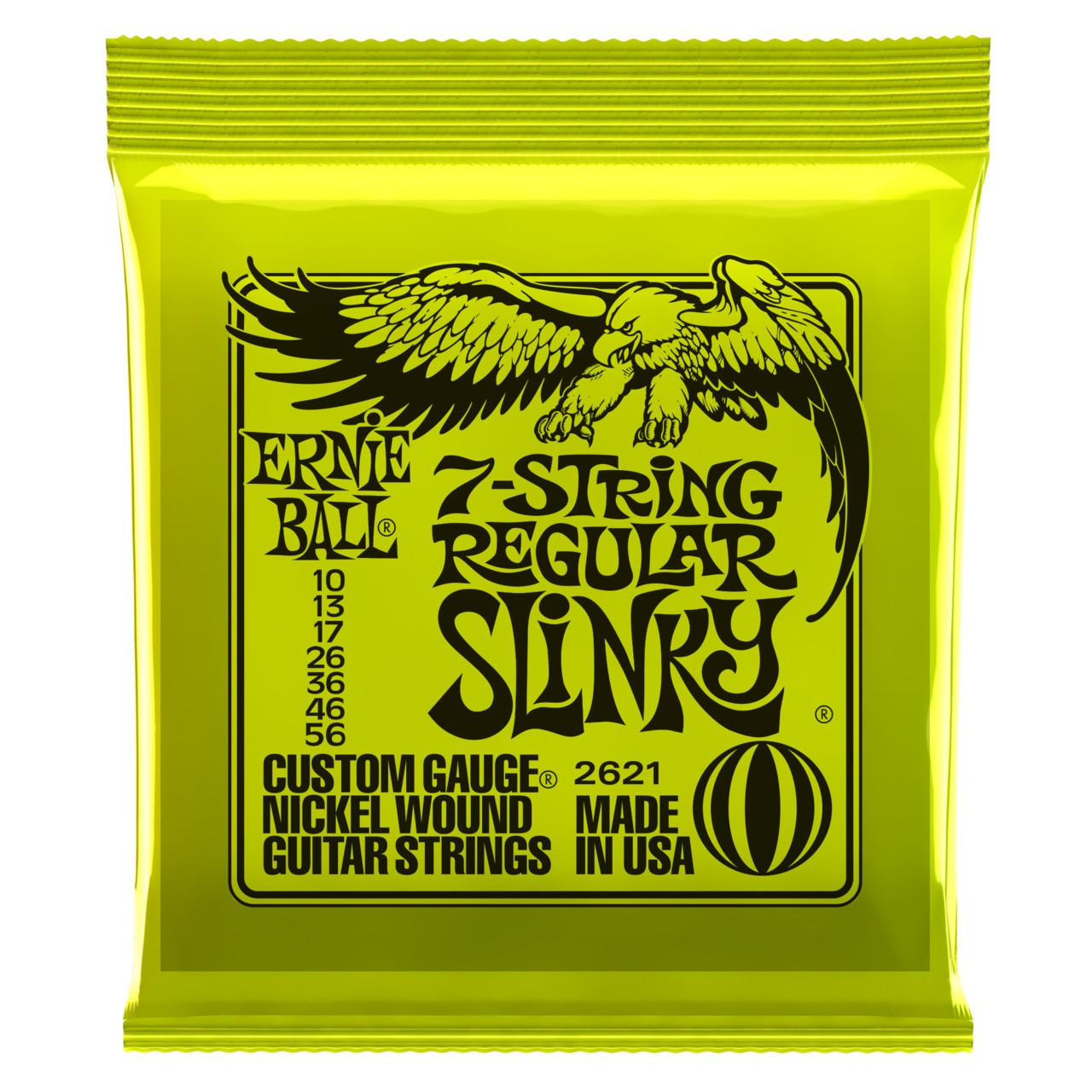 Hlavní obrázek Pro 7-8strunné kytary ERNIE BALL P02621 7-String Regular Slinky 10-56