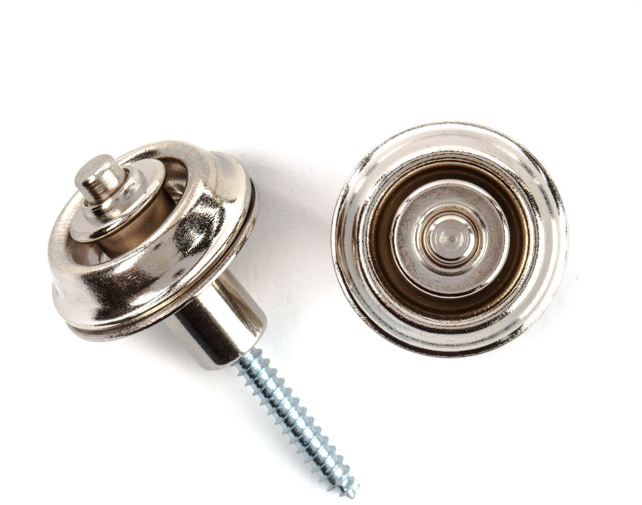 Galerijní obrázek č.1 Zámky na popruh DUNLOP Straplok Strap Retainers Flush Mount - Nickel