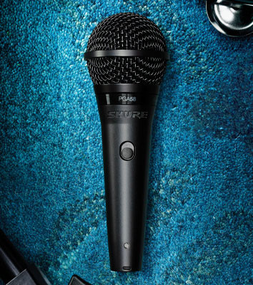 Hlavní obrázek Dynamické pódiové vokální mikrofony SHURE PGA58-QTR (PG ALTA)