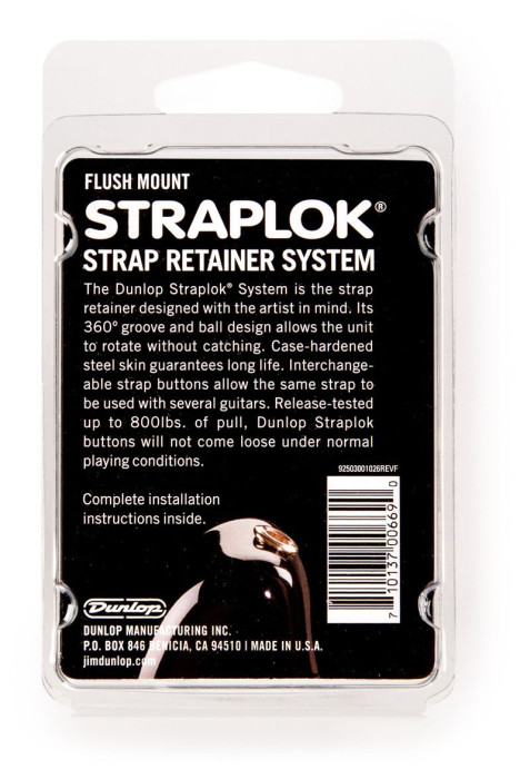 Hlavní obrázek Zámky na popruh DUNLOP Straplok Strap Retainers Flush Mount - Nickel