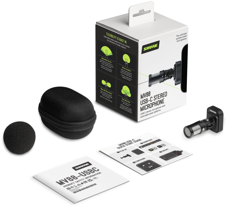 Hlavní obrázek USB mikrofony SHURE MV88 USB-C Stereo Microphone