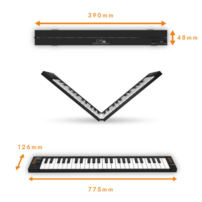 Hlavní obrázek MIDI keyboardy CARRY-ON Folding Controller 49 - Black