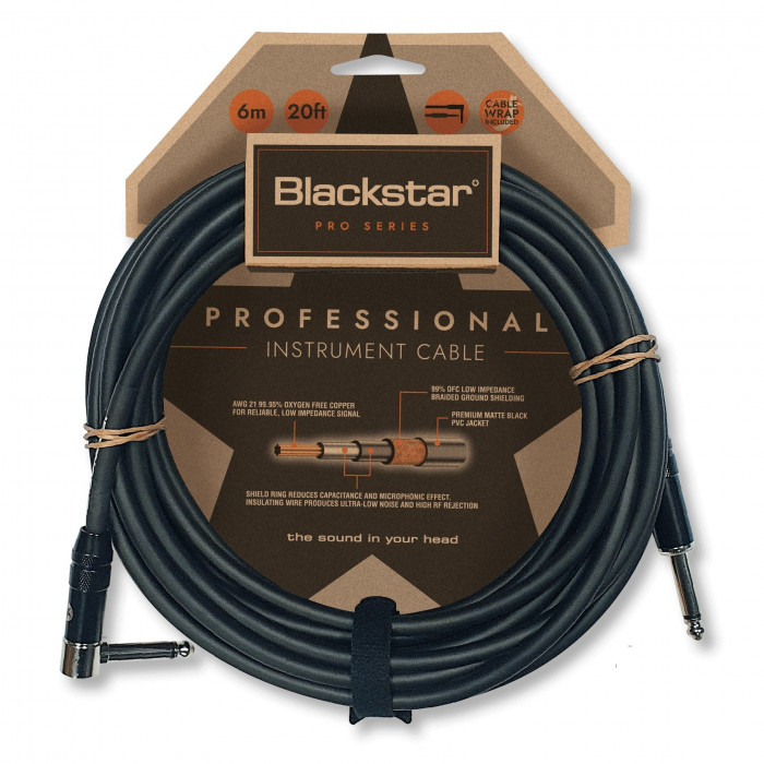 Hlavní obrázek 1x J6,3 TS - 1x J6,3 TS BLACKSTAR Professional Cable 6m STR/ANG