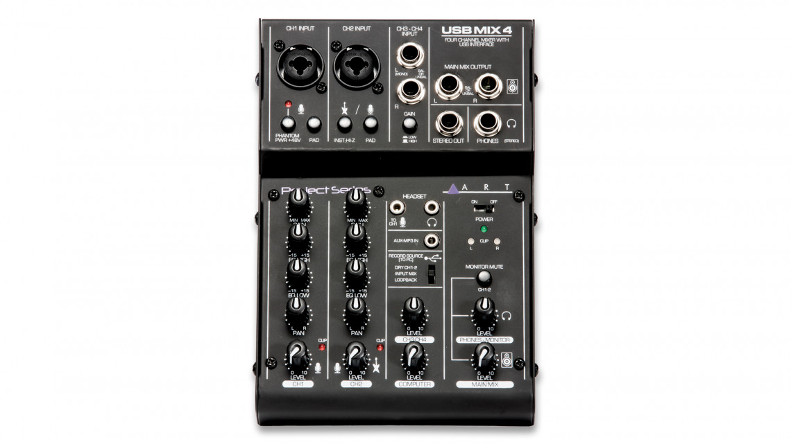 Hlavní obrázek Mixážní pulty s efektem ART USB Mix4