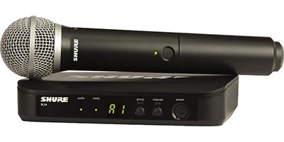 Hlavní obrázek S ručním mikrofonem SHURE BLX24E/PG58 H8E 518 - 542 MHz