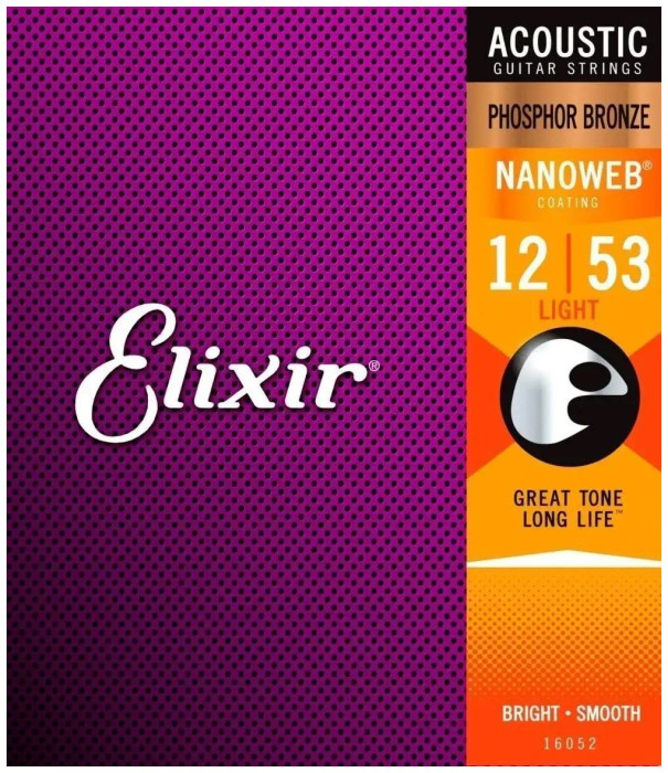 Hlavní obrázek Tvrdost .012 ELIXIR Acoustic Phosphor Bronze with NANOWEB .012 - .053
