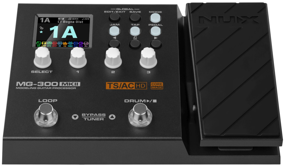 Hlavní obrázek Multiefekty, procesory NUX MG-300 MKII Modeling Guitar Processor