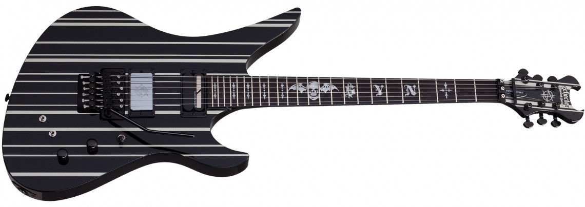 Hlavní obrázek Hard&heavy SCHECTER Synyster Custom-S Black with Silver Pin Stripes