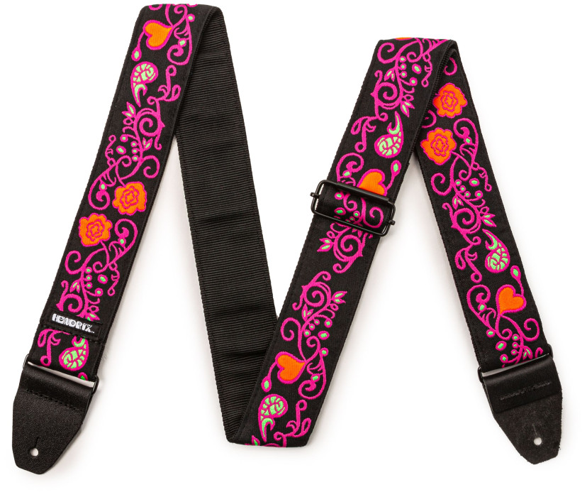 Hlavní obrázek Nylonové/textilní DUNLOP Jimi Hendrix Blacklight Monterey Pink Strap