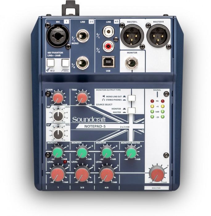 Hlavní obrázek Mixážní pulty s efektem SOUNDCRAFT Notepad-5