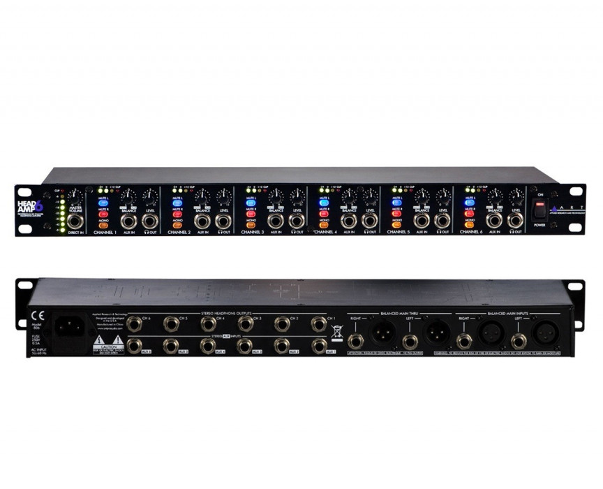 Hlavní obrázek Sluchátkové zesilovače a distributory ART Headamp6