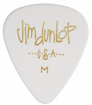 Hlavní obrázek Tvrdost 1.0 DUNLOP 483P01MD Classic Celluloid Medium White