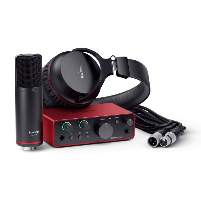 Hlavní obrázek Velkomembránové kondenzátorové mikrofony FOCUSRITE Scarlett Solo Studio 4th Gen
