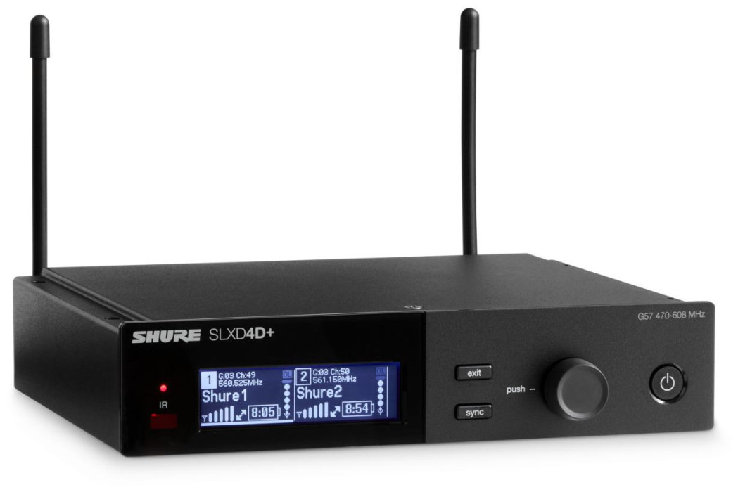 Hlavní obrázek Samostatné přijímače k bezdrátovým systémům SHURE SLXD4D+E-K55