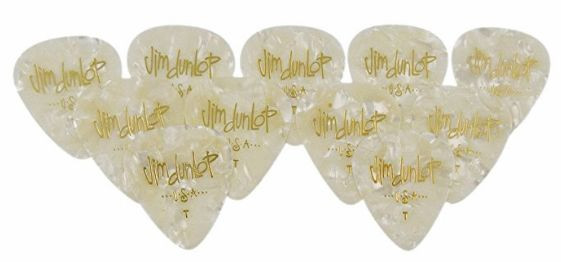 Hlavní obrázek Tvrdost 1.0 DUNLOP 483P04MD Classic Celluloid White Pearloid Medium