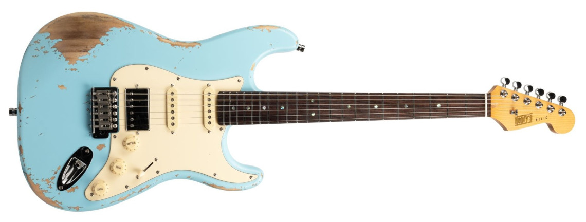 Hlavní obrázek Elektrické kytary HENRY’S Snake ST-1 Python - Blue Aged