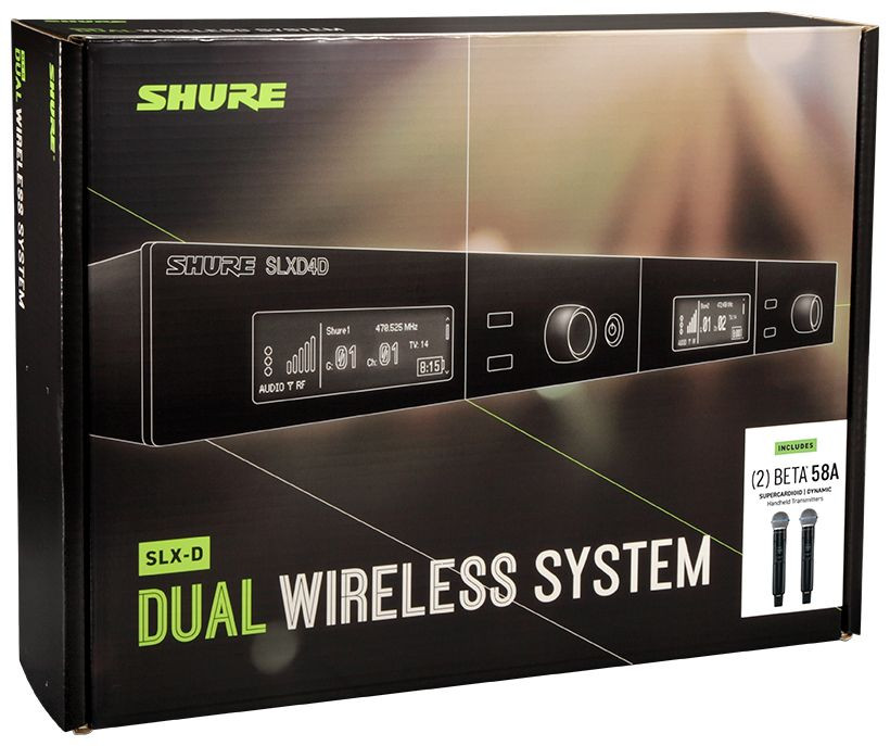 Hlavní obrázek Mikrofony SHURE SLXD24D/B58-H56 518-562MHz