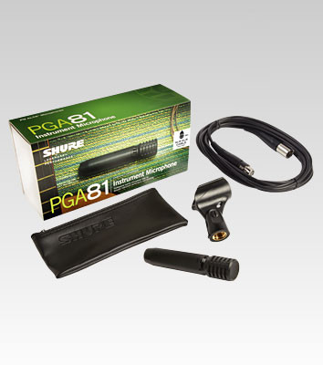 Hlavní obrázek Malomembránové kondenzátorové mikrofony SHURE PGA81-XLR (PG ALTA)