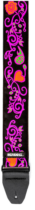 Hlavní obrázek Nylonové/textilní DUNLOP Jimi Hendrix Blacklight Monterey Orange Strap