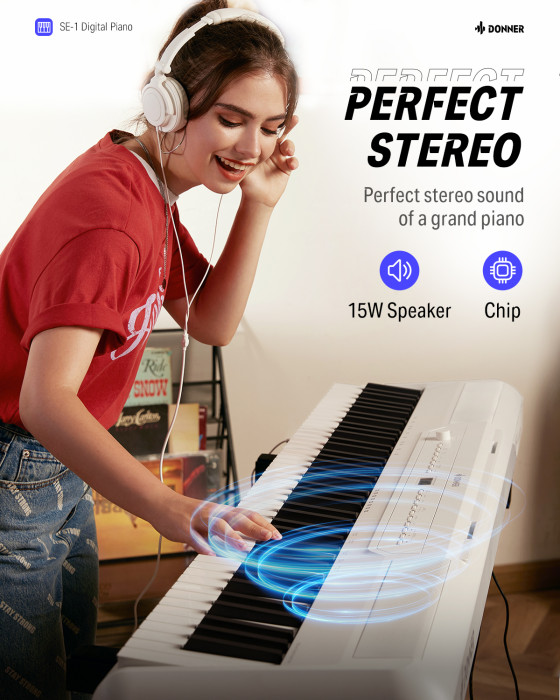 Hlavní obrázek Stage piana DONNER SE-1 - White
