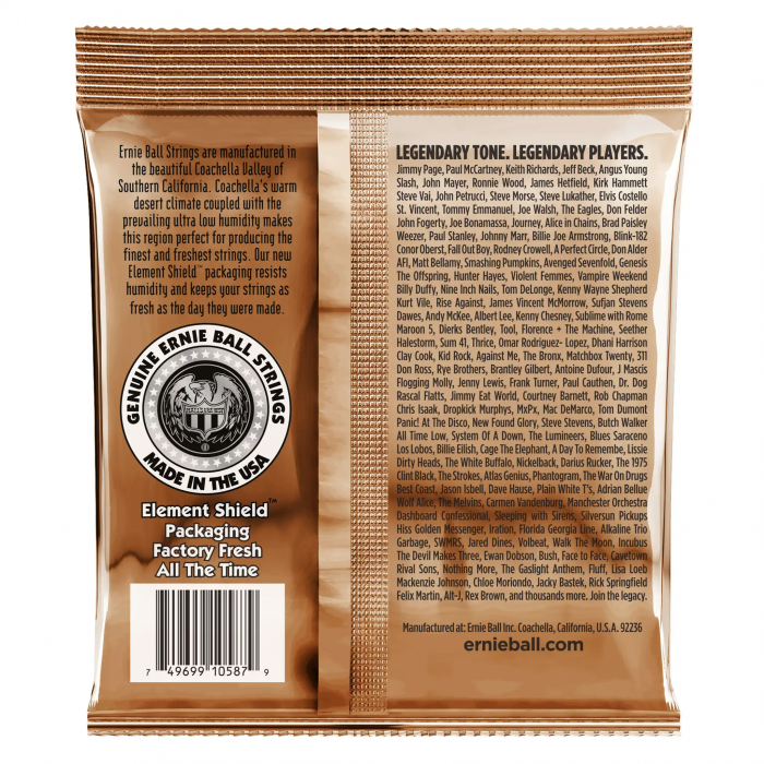 Hlavní obrázek Tvrdost .011 ERNIE BALL 2145 Earthwood Custom Light Phosphor Bronze .011.5 - .054