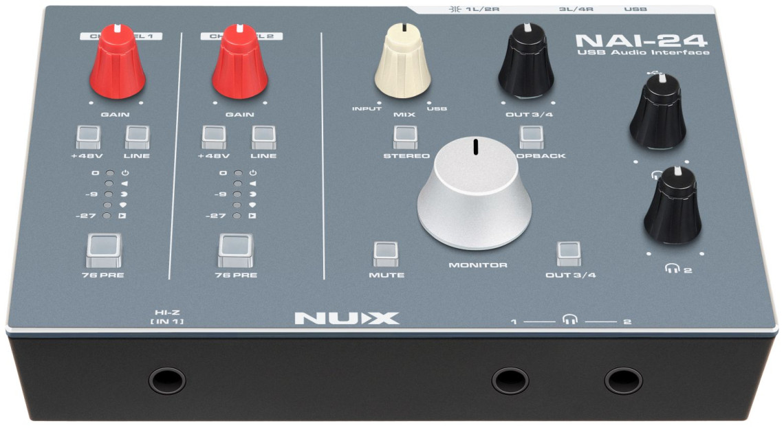Hlavní obrázek USB zvukové karty NUX NAI-24 USB Audio Interface