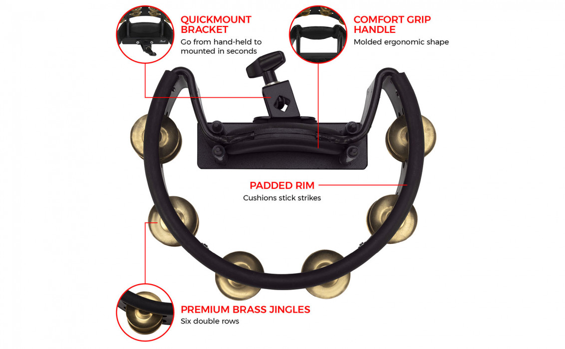 Hlavní obrázek Tamburíny PEARL PTM-10GHX Quickmount Tambourine