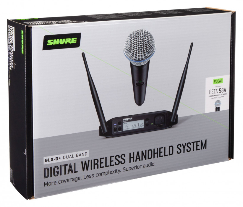 Hlavní obrázek S ručním mikrofonem SHURE GLXD24+/B58