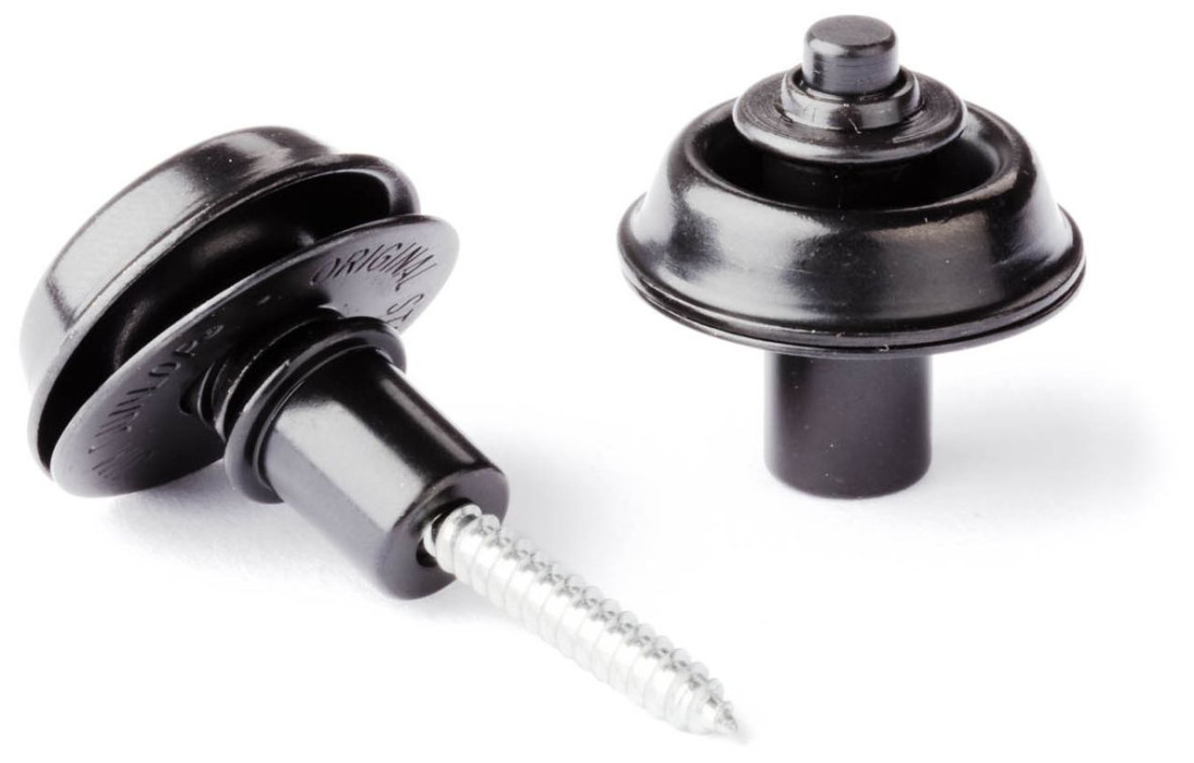 Hlavní obrázek Příslušenství DUNLOP Straplok Strap Retainers Flush Mount - Black Oxide