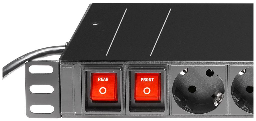 Hlavní obrázek Stabilizátory napětí, napájecí distributory a osvětlovací rackové moduly ADAM HALL RACK PDU 16SS