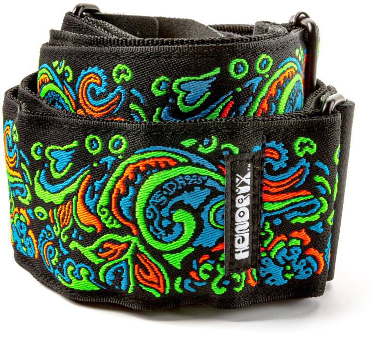 Hlavní obrázek Nylonové/textilní DUNLOP Jimi Hendrix Blacklight Love Drops Blue Strap