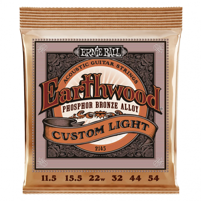 Hlavní obrázek Tvrdost .011 ERNIE BALL 2145 Earthwood Custom Light Phosphor Bronze .011.5 - .054