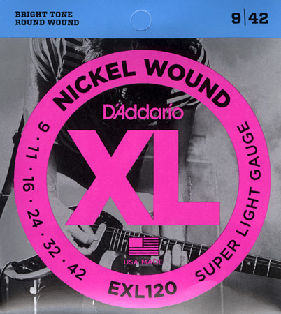 Hlavní obrázek Tvrdost .009 D'ADDARIO EXL120 Super Light - .009 - .042