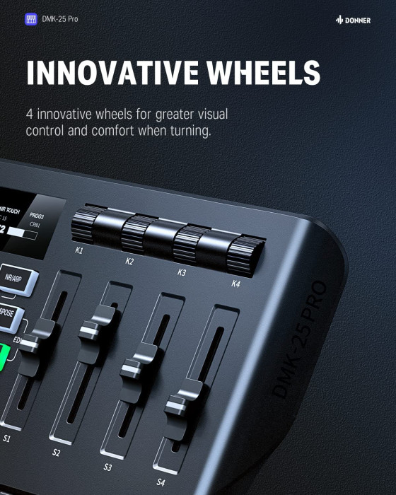 Hlavní obrázek MIDI keyboardy DONNER DMK-25 Pro